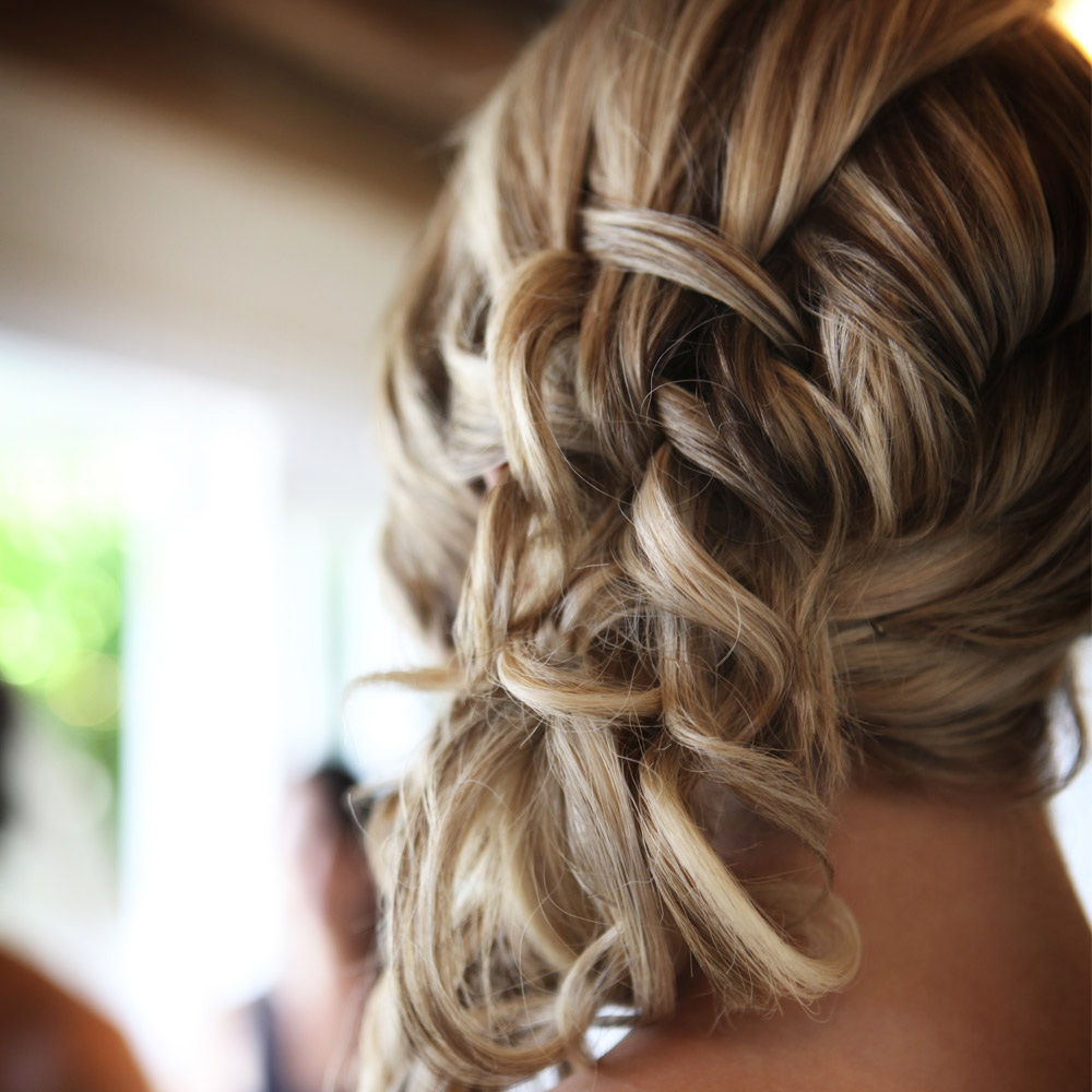 Bridesmaids hair on Waiheke Island